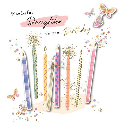 Daughter Birthday - Birthday Candles