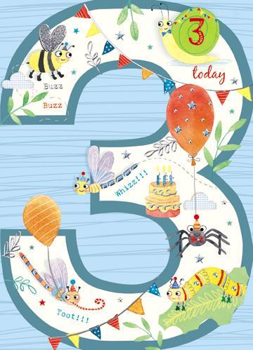 Age 3 - 3rd Birthday - Snail & Bumblebee