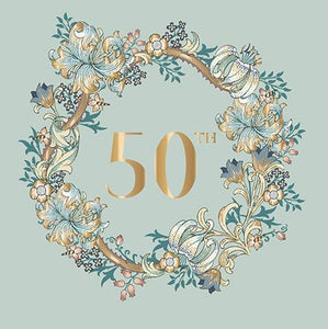 Age 50 - 50th Birthday - Golden Lily