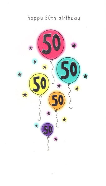 Age 50 - 50th Birthday - 50th Birthday Balloons