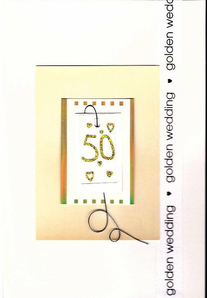 Anniversary Card - 50th Golden Anniversary - 50