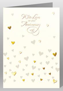 Anniversary Card - Your Anniversary - Little Hearts