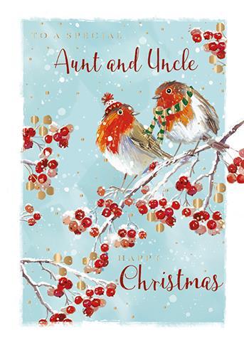 Christmas Card - Aunt and Uncle - Keeping Warm