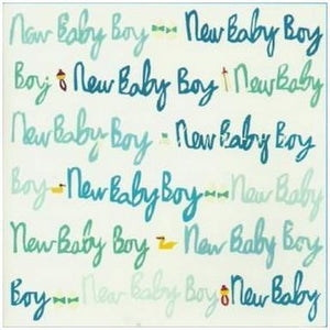 New Baby Card - Baby Boy - Blue New Baby Boy