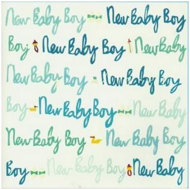 New Baby Card - Baby Boy - Blue New Baby Boy