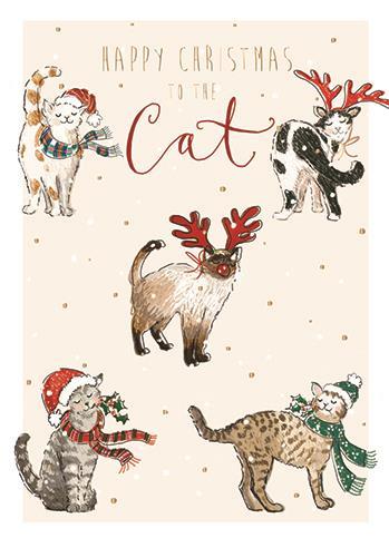 Christmas Card - To The Cat - Purr Fect Christmas