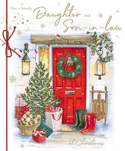 Christmas Card - Daughter and Son-in-Law - Red Door