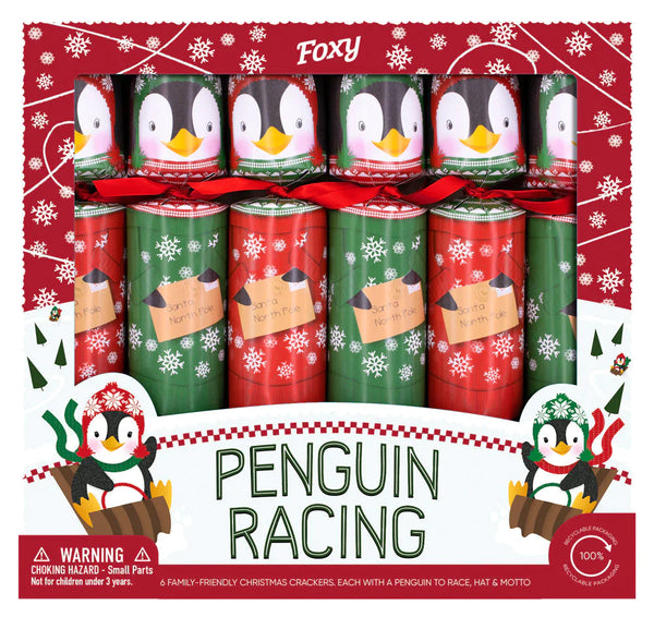 Christmas Crackers - Penguin Racing 12in Cracker FSC Mix