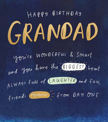 Grandad Birthday - Wonderful & Smart