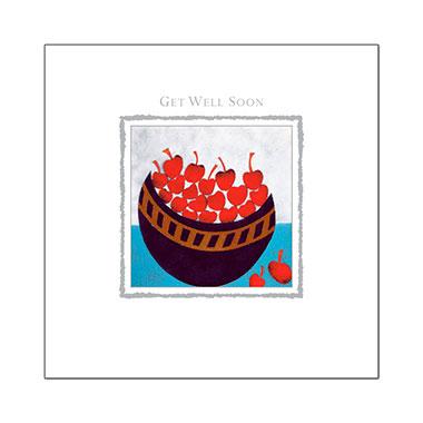 Get Well Soon Card - Bowl Of Cherries