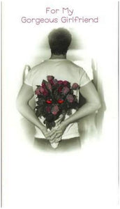 Girlfriend Birthday Card - Bunch Of Roses
