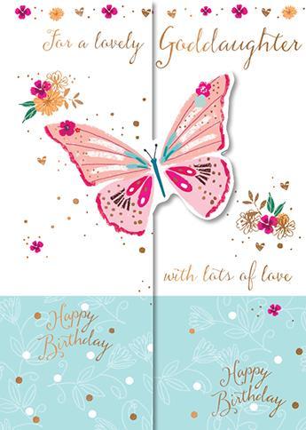 Goddaughter Birthday - Sweet Butterfly