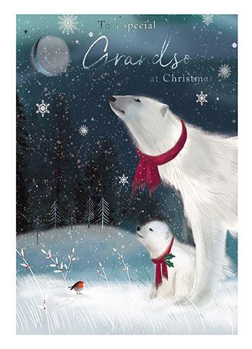 Christmas Card - Grandson - Polar Family
