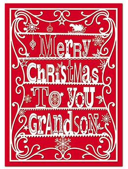 Christmas Card - Grandson - Merry Christmas