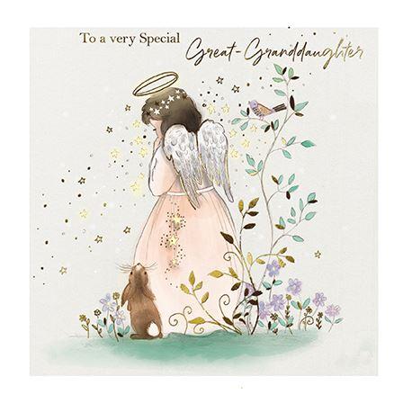 Christmas Card - Great-Granddaughter - Angel