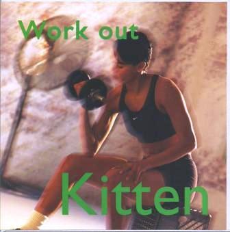 Birthday Card - Work Out Kitten