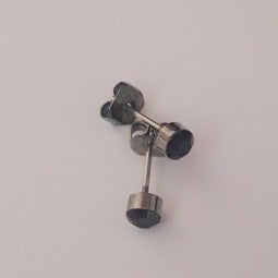 Jewellery - 3mm Black Stone Stud Earrings