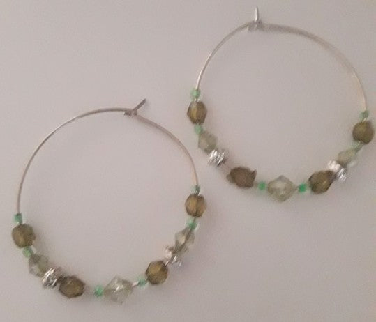 Jewellery - 40mm Hoop Bead Earrings