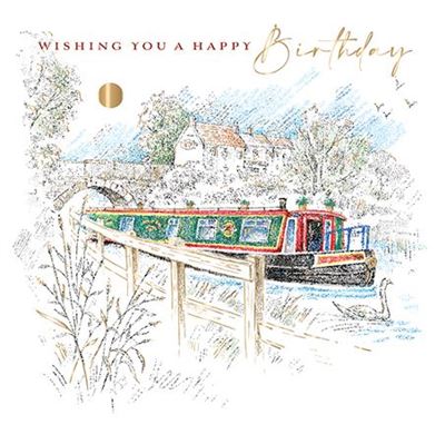 Birthday Card - A Trip On The Canal