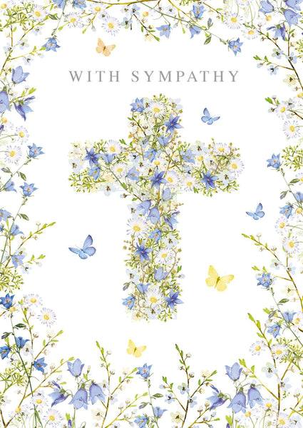 Sympathy Card - Daffs & Spring Floral