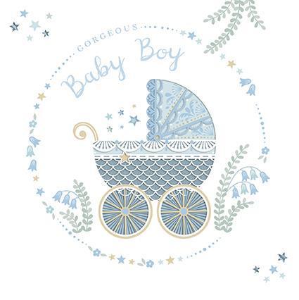 New Baby Card - Baby Boy - Gorgeous Baby Boy
