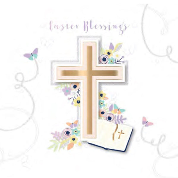 Easter Card - Cross and Bible