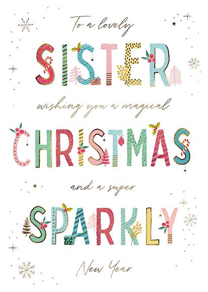 Christmas Card - Sister - Christmas