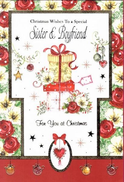 Christmas Card - Sister and Boyfriend - Presents