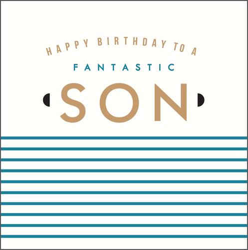 Son Birthday - Stripes