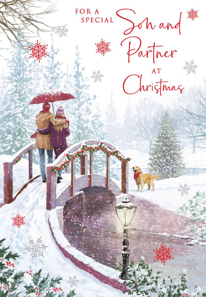 Christmas Card - Son and Partner - Couple/Bridge
