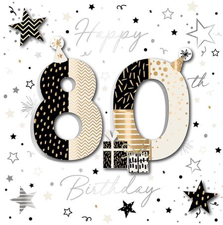 Age 80 - 80th Birthday - Happy 80