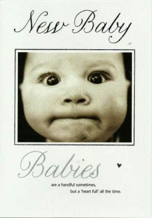 New Baby Card - Baby - Baby Pursing Lips
