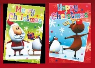 Christmas Gift Tags - 10 Santa and Rudolph
