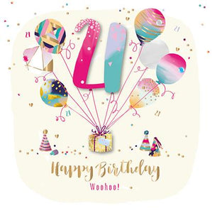 Age 21 - 21st Birthday - Balloon Ride 21 from Talking Pictures, English Cards in France