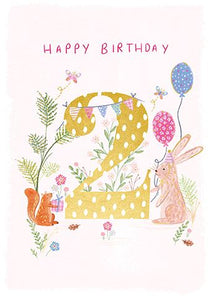 Age 2 - 2nd Birthday - Woodland Party from Ling Design, English Cards in France