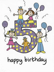 Age 5 - 5th Birthday - 5 Little Chums