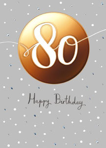 The Great British Card Company Age 80 - 80th Birthday - 80th Birthday