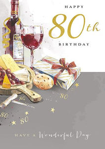 Age 80 - 80th Birthday - Let The Celebration Begin from Ling Design, English Cards in France