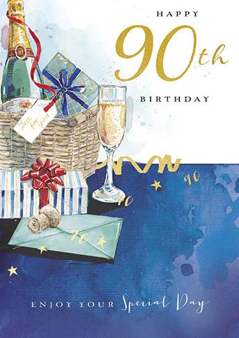Age 90 - 90th Birthday - Let The Celebration Begin from Ling Design, English Cards in France