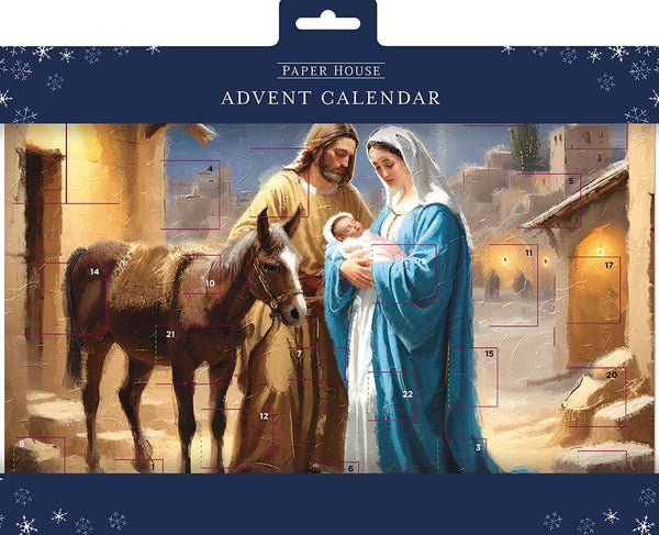 Advent Calendar - Christmas Nativity Scene from The Great British Card Company, Advent Calendars in France, English Christmas Cards in France