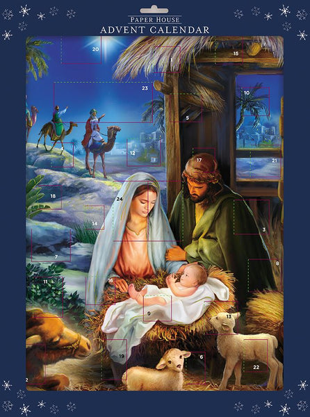 Advent Calendar - Nativity from The Great British Card Company, Advent Calendars in France, English Christmas Cards in France