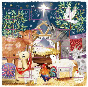 Christmas Advent Calendar Card - Nativity Visit