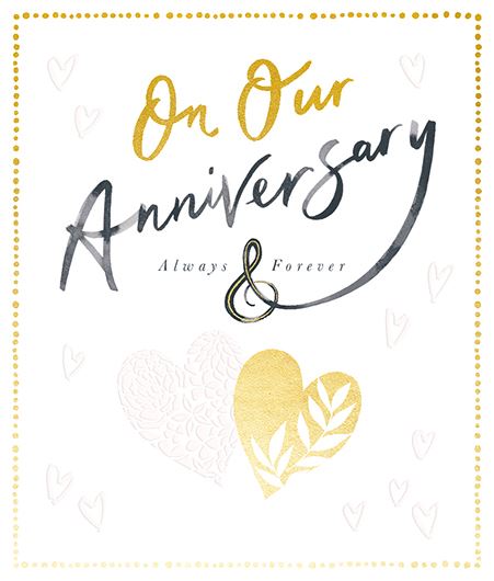 Anniversary Card - Our Anniversary - Anniversary Hearts