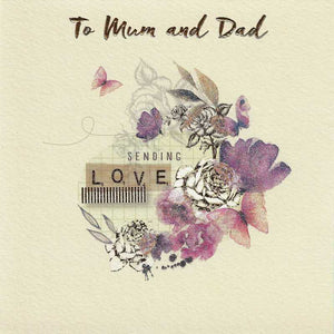 Anniversary Card - Mum & Dad - Sending Love