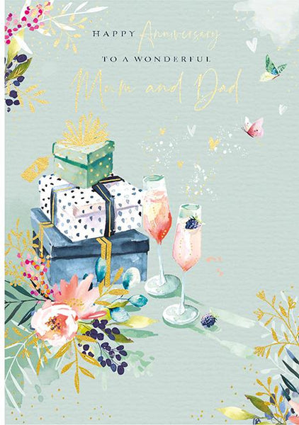 Ling Design Anniversary Card - Mum and Dad Anniversary - Anniversary Celebration