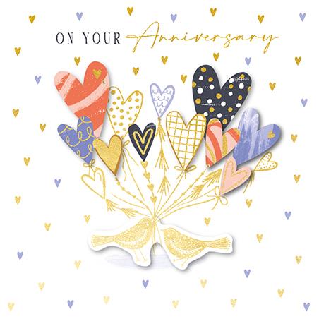 Anniversary Card - Your Anniversary - Anniversary Balloons