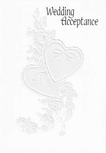 Wedding Acceptance Card - 2 Hearts