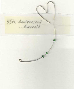 Anniversary Card - 55th Emerald Anniversary - 55th Anniversary ...Emerald