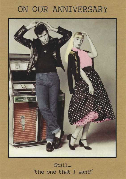 Anniversary Card - Our Anniversary - Rockabilly Couple