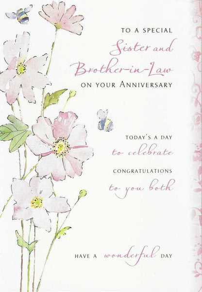 Anniversary Card - Sister & Brother-in-law Anniversary - Celebration